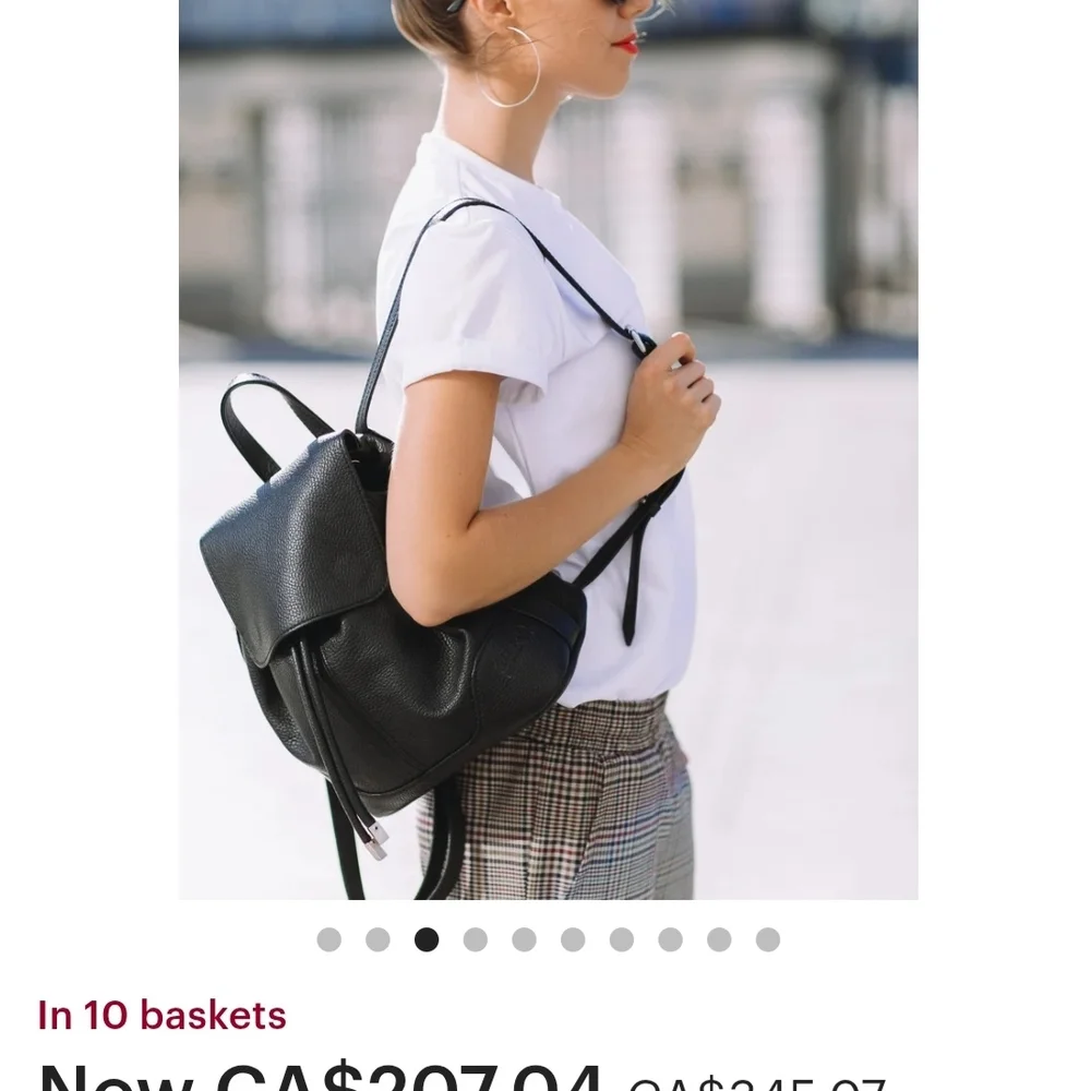 Leather Mini Backpack - Picture 4 of 5